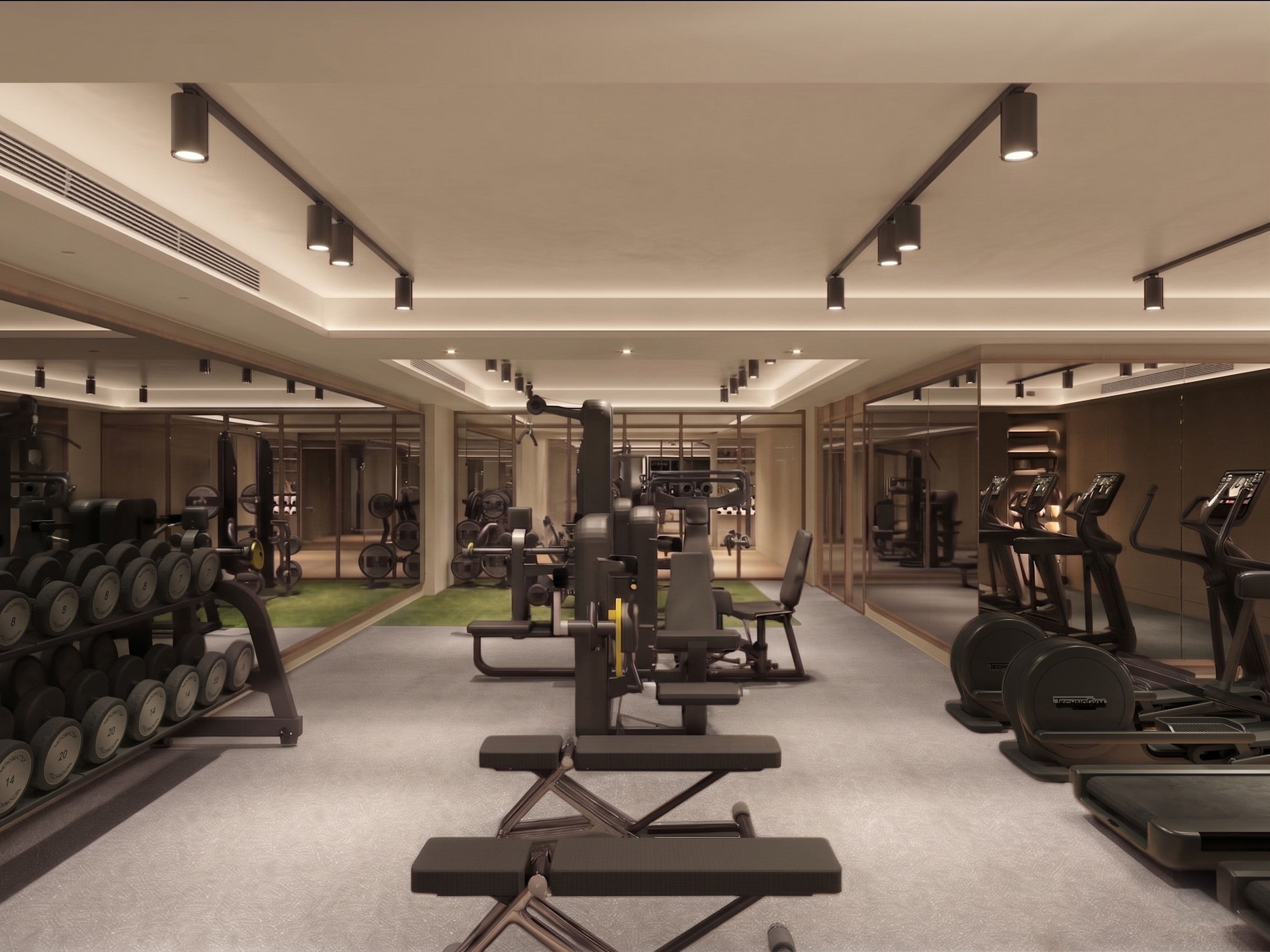 Gimnasio con equipamiento de última generación